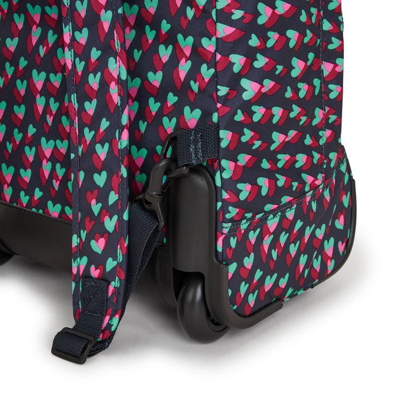 Kipling Sanaa Rolling Backpacks Black Pink | UKKi2155P