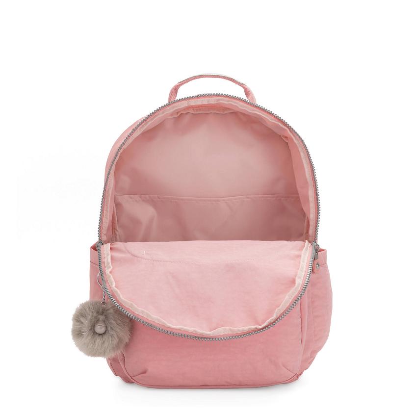 Kipling Seoul Extra Large Laptop Backpacks Rose | UKKi2086O