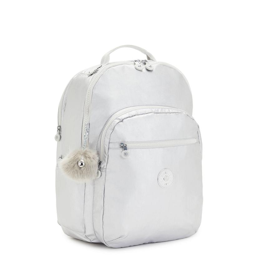Kipling Seoul Extra Large Metallic Backpacks Metal | UKKi1356F