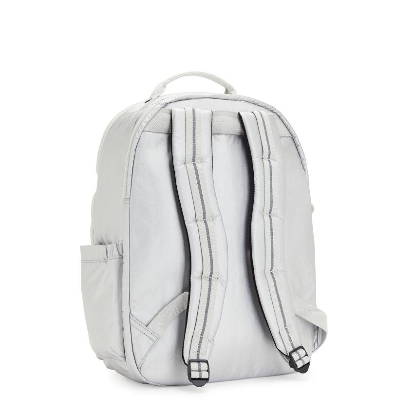 Kipling Seoul Extra Large Metallic Backpacks Metal | UKKi1356F