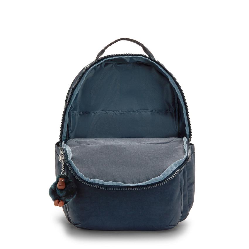 Kipling Seoul Extra Large School Backpacks Blue | UKKi2169Y
