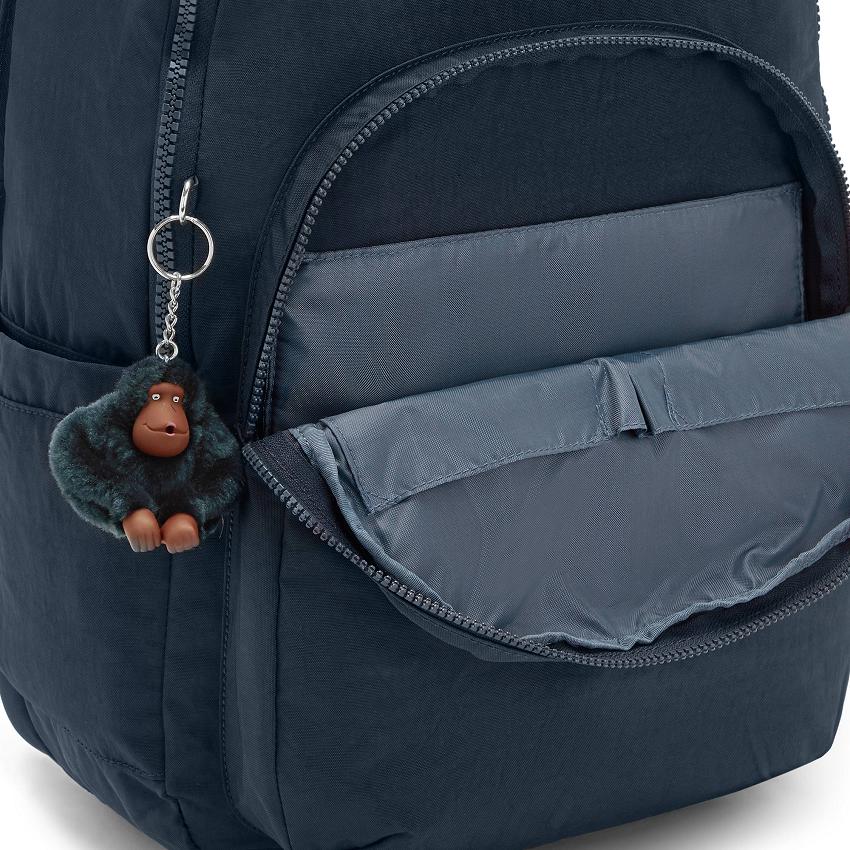 Kipling Seoul Extra Large School Backpacks Blue | UKKi2169Y