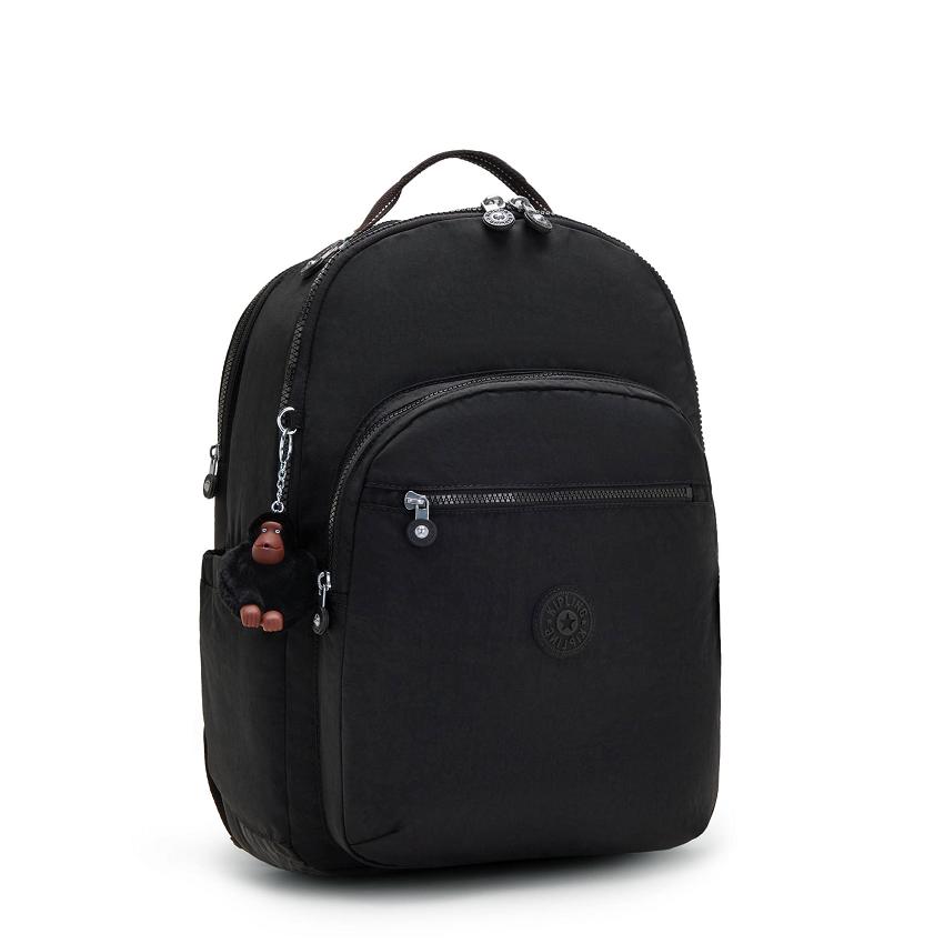 Kipling Seoul Extra Large School Backpacks Black | UKKi2170U