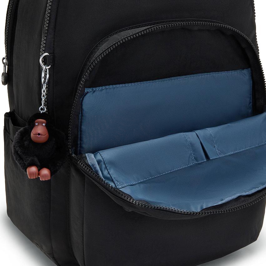 Kipling Seoul Extra Large School Backpacks Black | UKKi2170U