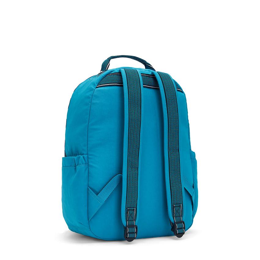 Kipling Seoul Large Laptop Backpacks Green | UKKi2093L