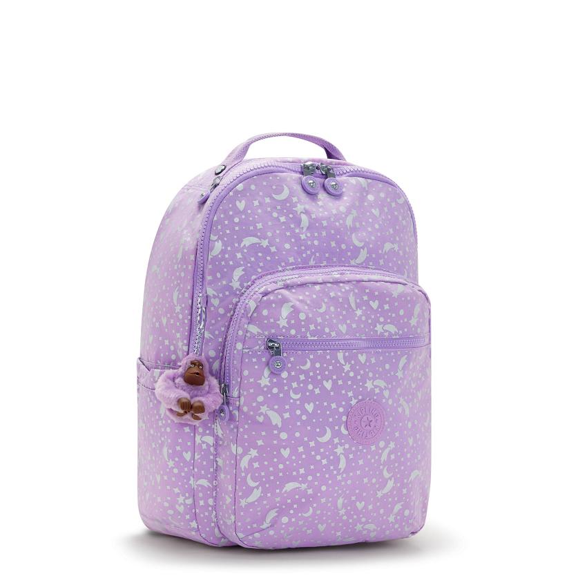 Kipling Seoul Large Laptop Backpacks Metal | UKKi2095C