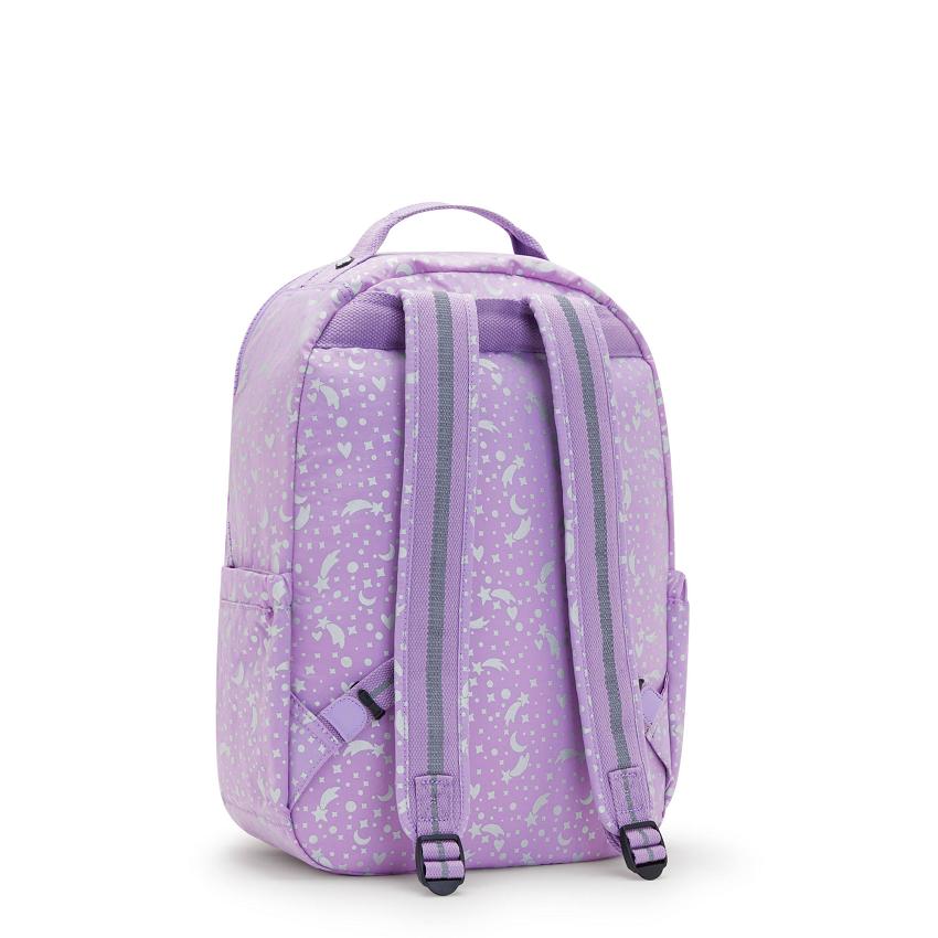 Kipling Seoul Large Laptop Backpacks Metal | UKKi2095C