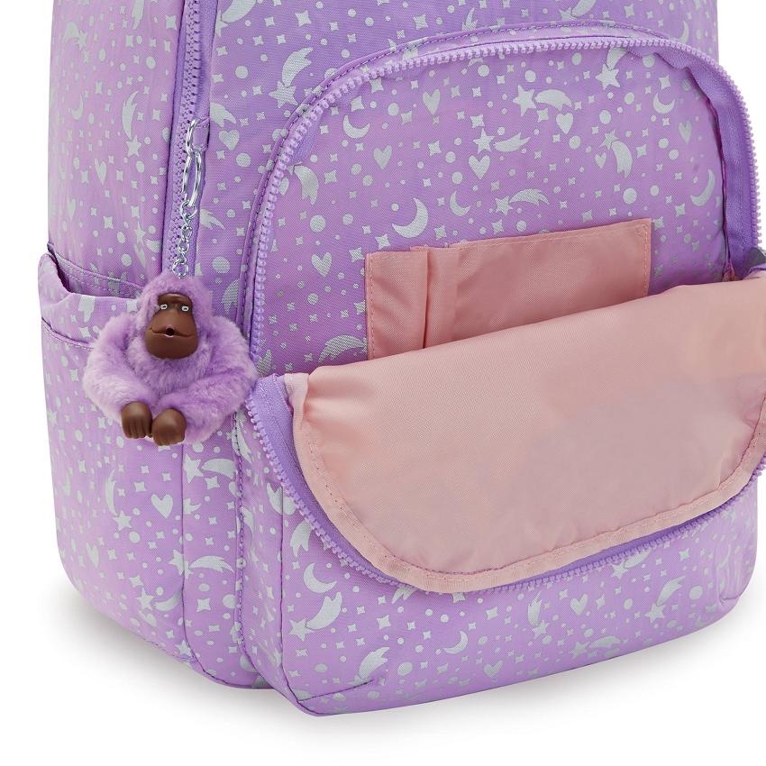 Kipling Seoul Large Laptop Backpacks Metal | UKKi2095C