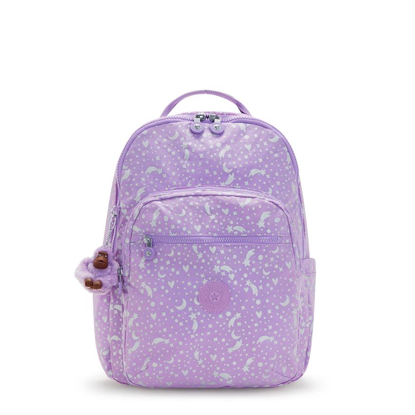 Kipling Seoul Large Laptop Backpacks Metal | UKKi2095C