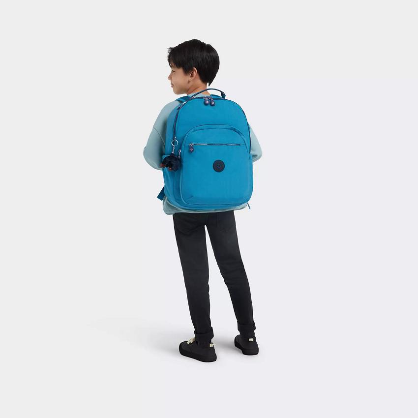 Kipling Seoul Large Laptop Backpacks Turquoise | UKKi2092K