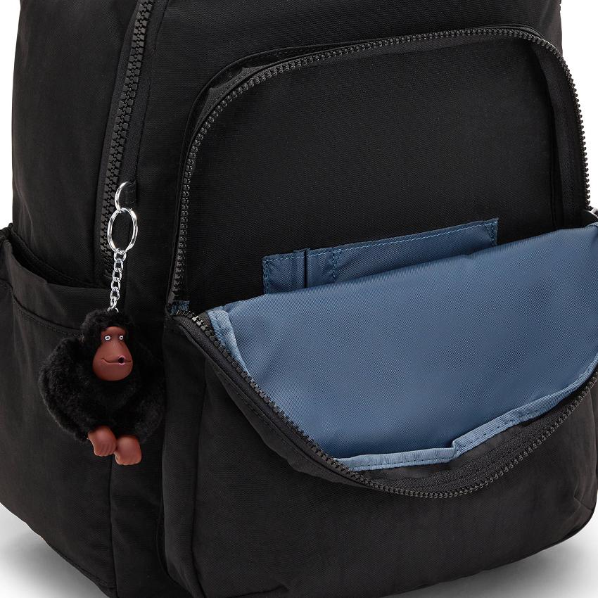 Kipling Seoul Large School Backpacks Black | UKKi2174S