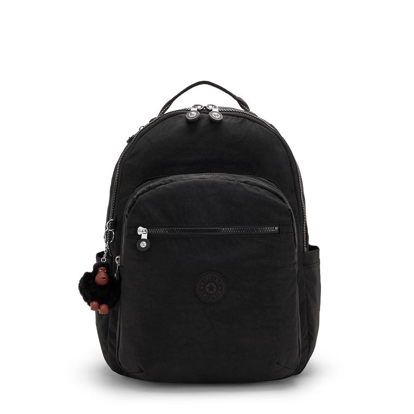 Kipling Seoul Large School Backpacks Black | UKKi2174S