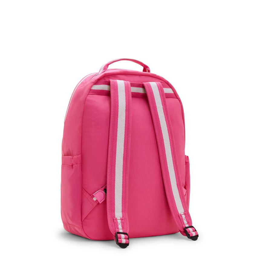 Kipling Seoul Large School Backpacks Pink | UKKi2178K