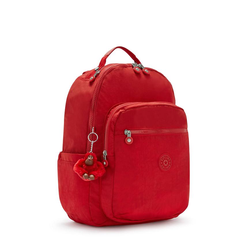 Kipling Seoul Large School Backpacks Red | UKKi2181C