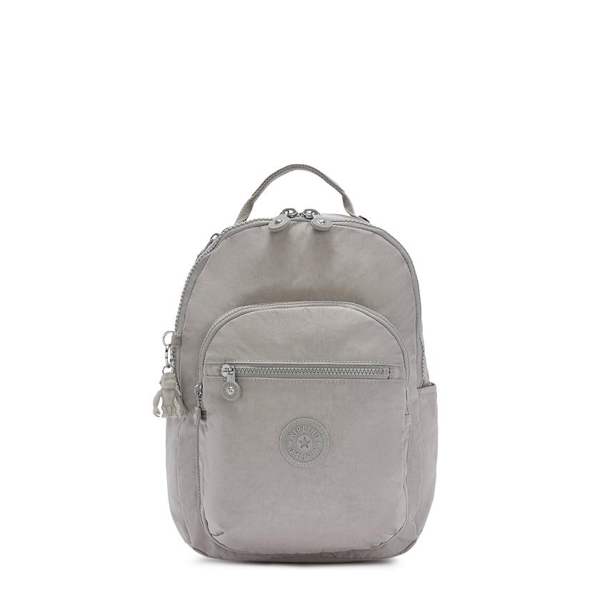 Kipling Seoul Small School Backpacks Grey | UKKi2187M