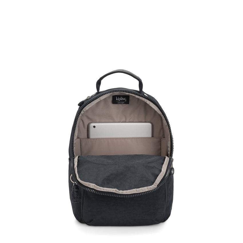 Kipling Seoul Small School Backpacks Navy | UKKi2186N