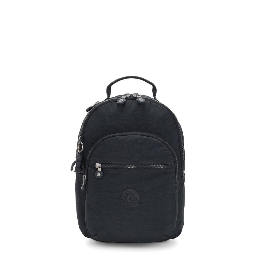 Kipling Seoul Small School Backpacks Navy | UKKi2186N
