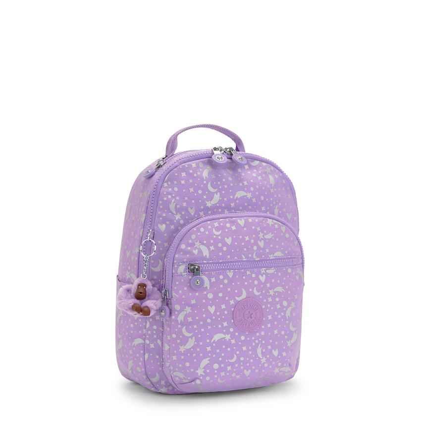 Kipling Seoul Small Travel Backpacks Metal | UKKi1451I