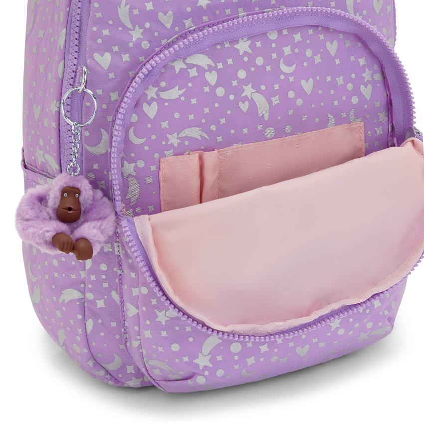 Kipling Seoul Small Travel Backpacks Metal | UKKi1451I