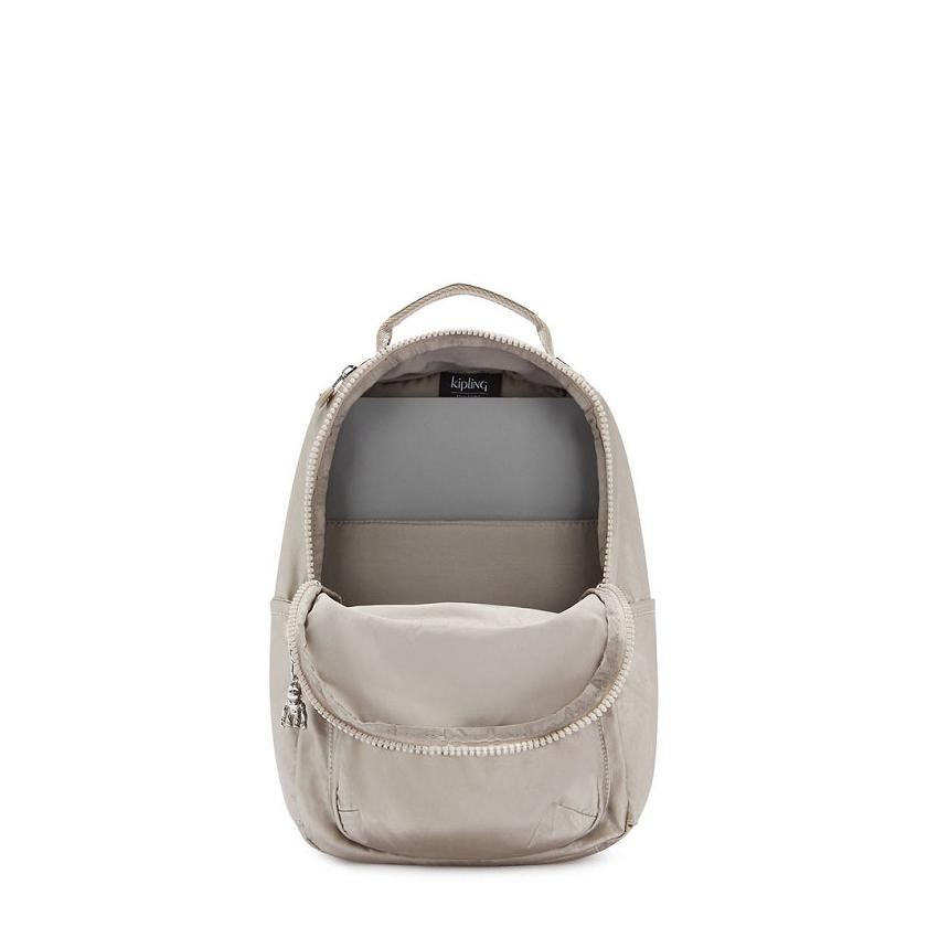 Kipling Seoul Small Travel Backpacks Metal | UKKi1456F