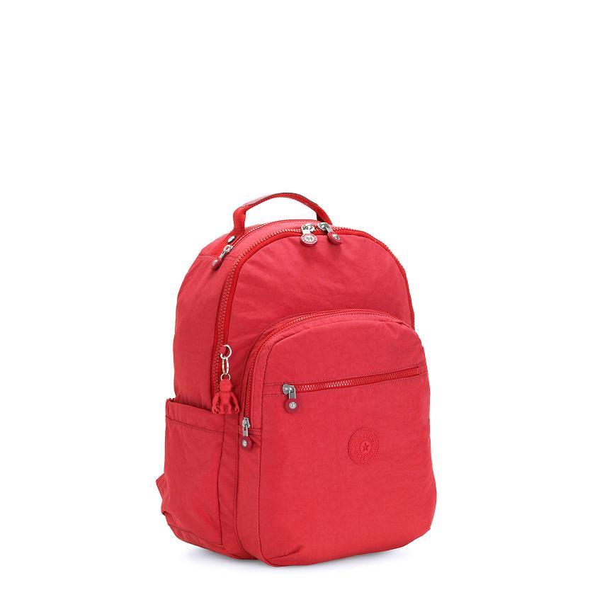 Kipling Seoul Small Travel Backpacks Red | UKKi1452O