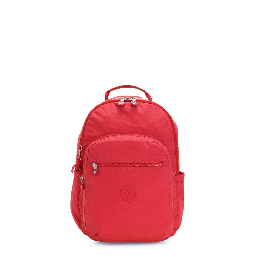 Kipling Seoul Small Travel Backpacks Red | UKKi1452O