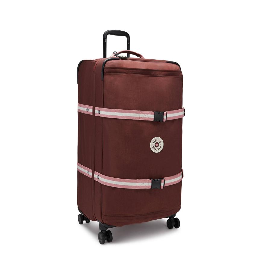 Kipling Spontaneous Large Rolling Luggage Burgundy | UKKi2030G