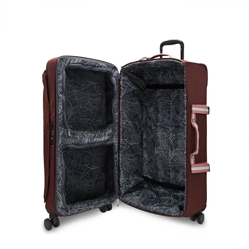Kipling Spontaneous Large Rolling Luggage Burgundy | UKKi2030G