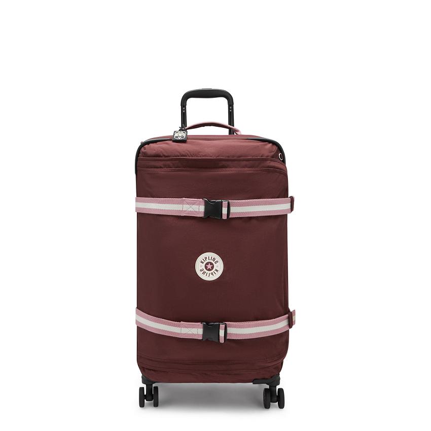 Kipling Spontaneous Medium Carry On Luggage Burgundy | UKKi2020T