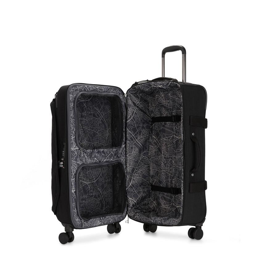 Kipling Spontaneous Medium Carry On Luggage Black | UKKi2022U