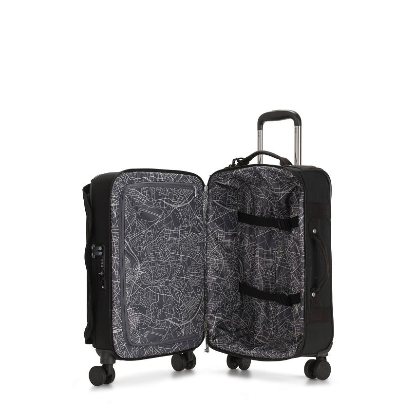 Kipling Spontaneous Small Carry On Luggage Black | UKKi2023I
