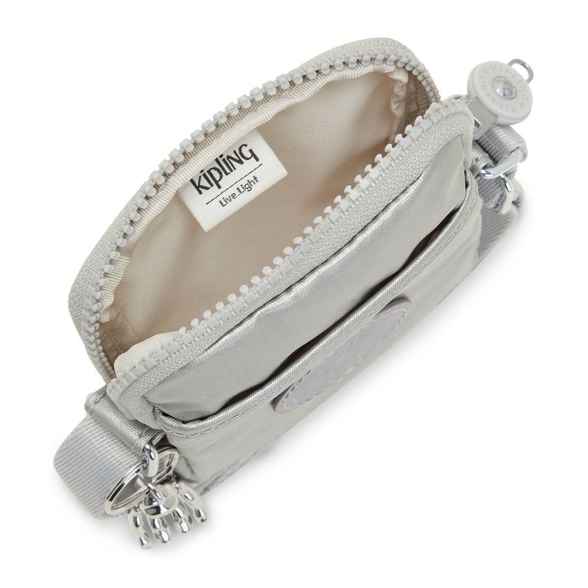 Kipling Tally Mini Bags Silver | UKKi1899F