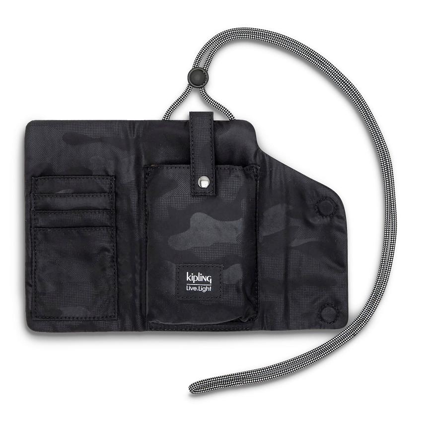 Kipling Willis Mini Bags Black Camo | UKKi1902Q