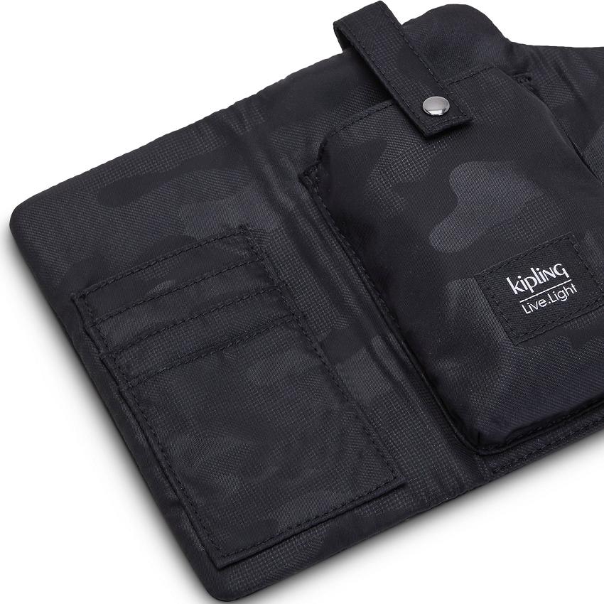 Kipling Willis Mini Bags Black Camo | UKKi1902Q
