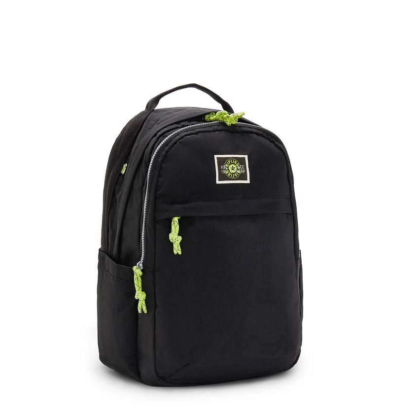 Kipling Xavi Laptop Backpacks Black | UKKi1345L
