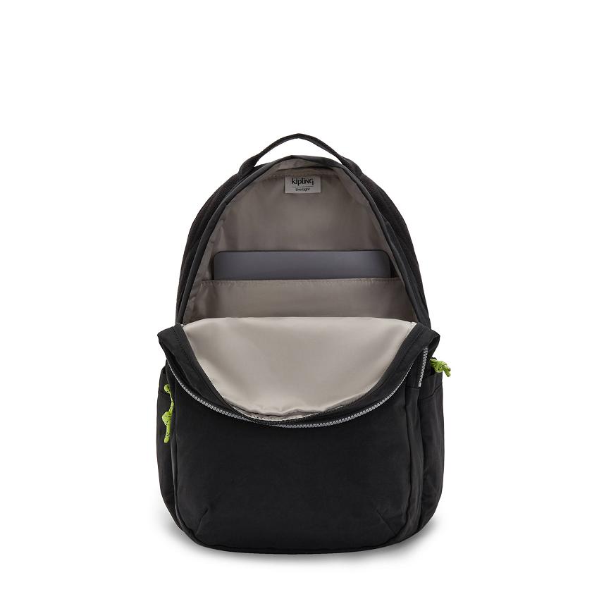 Kipling Xavi Laptop Backpacks Black | UKKi1345L