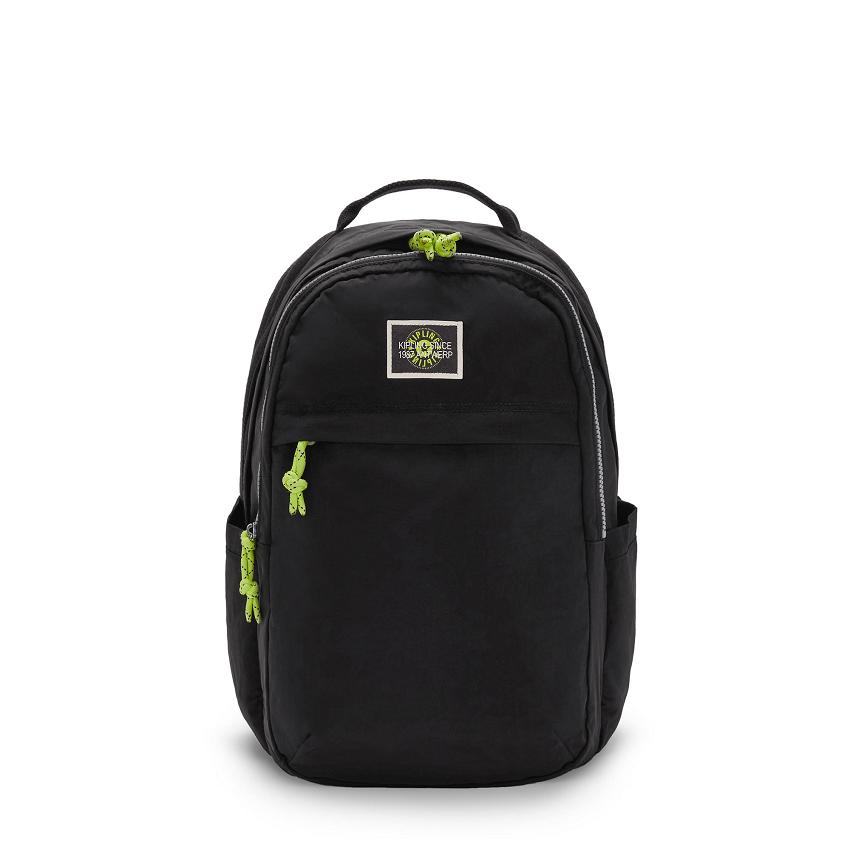 Kipling Xavi Laptop Backpacks Black | UKKi1345L