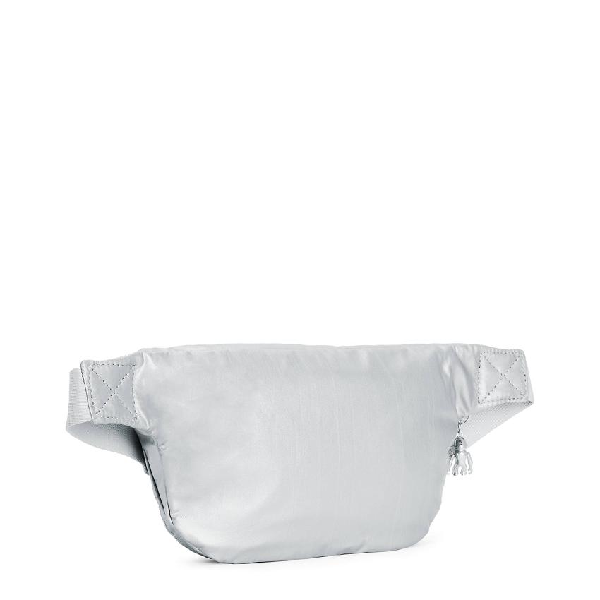 Kipling Yasemina Metallic Handbags Silver | UKKi1815W